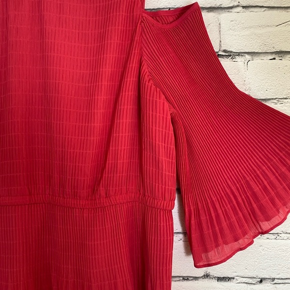 Lane Bryant Pink Cold Shoulder Boho Top size 20 - Picture 5 of 13